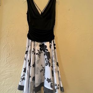 I.N. Studio Floral Tie Back Formal Dress